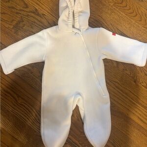 Soft White Kids Footed Onesie